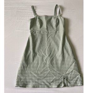 hollister plaid light blue dress